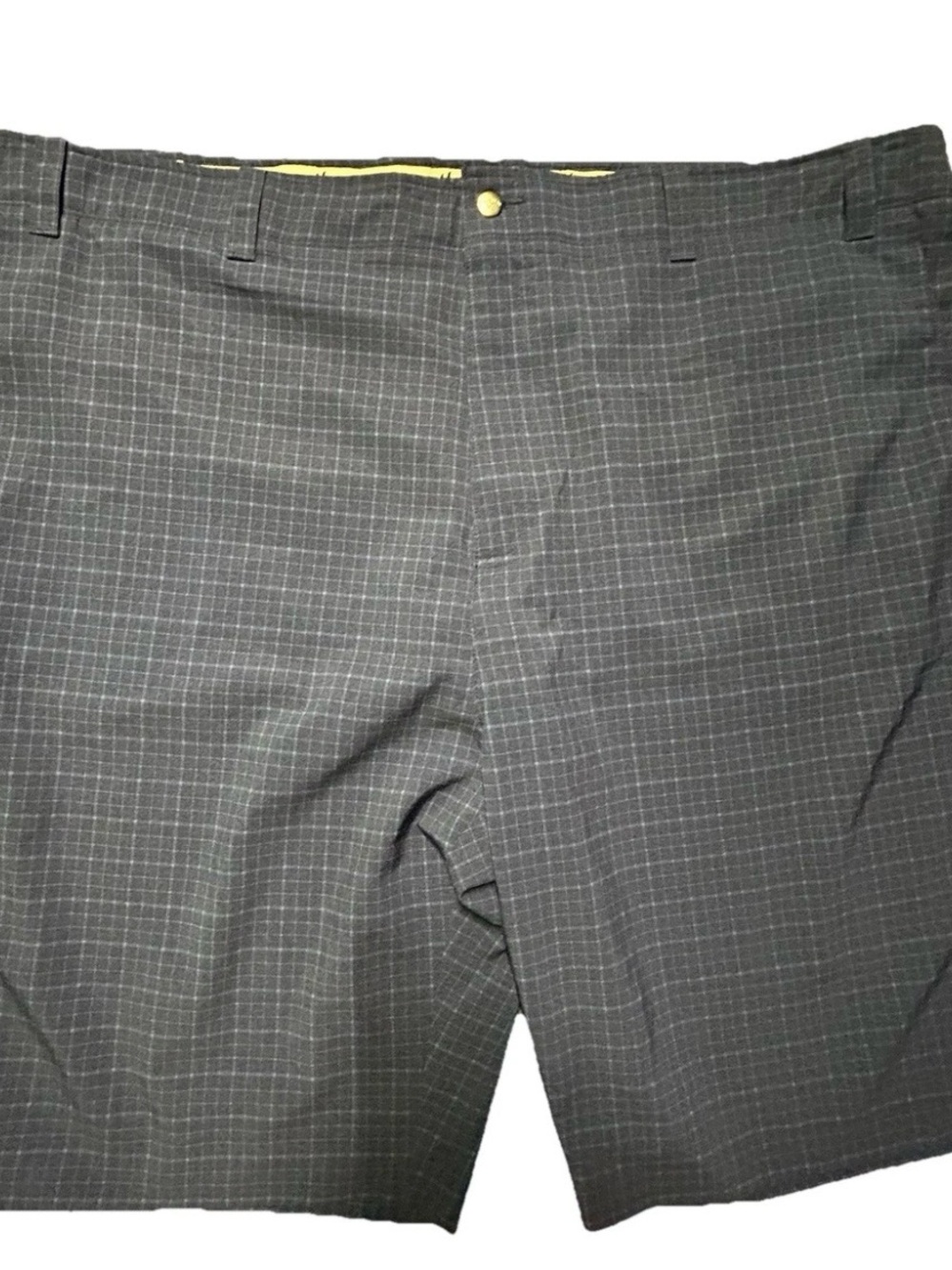 Men’s Callaway Blue Grid Pattern Golf Shorts Stretch Waist Size 46B